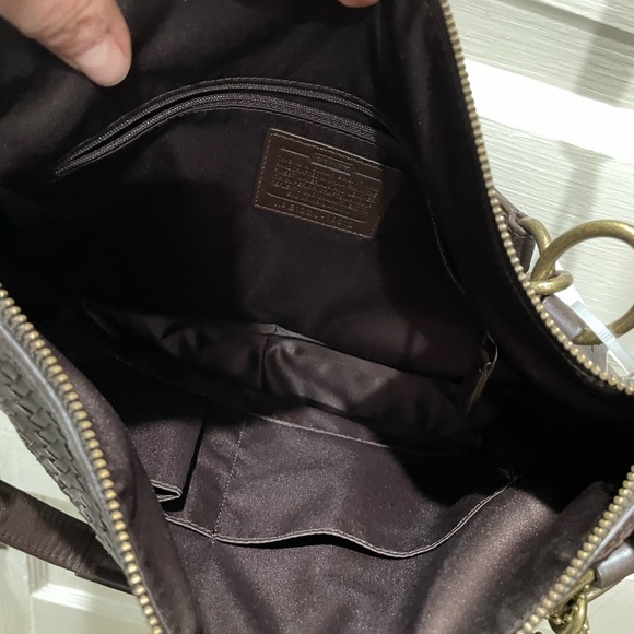 Coach Kristin leather woven bag - Picture 4 of 5